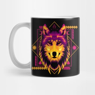 colorfull wolf Mug